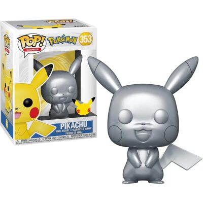 Pokémon Pikachu Silver Metallic Pop! Vinyl - Toy Figure Pokémon Pikachu Silver Metallic Pop! Vinyl - Toy Figure