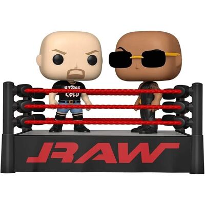 Funko Pop! WWE - Pack de 2 "Stone Cold" Steve Austin et The Rock - Publicité Funko Pop! WWE - Pack de 2 "Stone Cold" Steve Austin et The Rock - Publicité