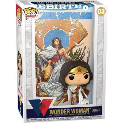 Funko Wonder Woman Rebirth Fumetto in Vinile - Cover, 80° Anniversario Funko Wonder Woman Rebirth Fumetto in Vinile - Cover, 80° Anniversario
