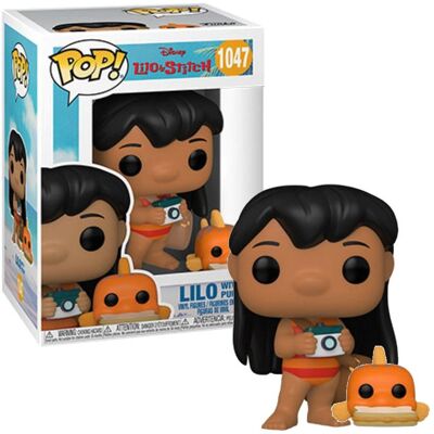Funko Pop! Disney: Lilo und Stitch - Lilo mit Pudge Nr. 1047 Funko Pop! Disney: Lilo und Stitch - Lilo mit Pudge Nr. 1047
