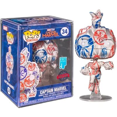 Funko Pop! Marvel Art Series : Captain Marvel (34) Excl. Funko Pop! Marvel Art Series : Captain Marvel (34) Excl.