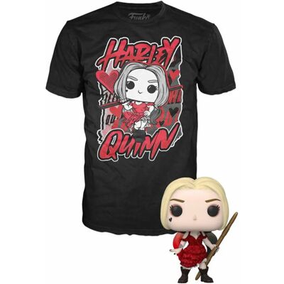 Koszulka POP! Suicide Squad Harley Quinn - Mężczyzna Czarna S Koszulka POP! Suicide Squad Harley Quinn - Mężczyzna Czarna S