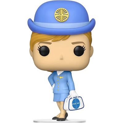Figurine hôtesse Pan Am avec sac blanc - Figurine en vinyle Figurine hôtesse Pan Am avec sac blanc - Figurine en vinyle