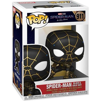 Funko Pop! Spider-Man: Sem Caminho de Volta - Spiderman em Traje Preto e Dourado Funko Pop! Spider-Man: Sem Caminho de Volta - Spiderman em Traje Preto e Dourado
