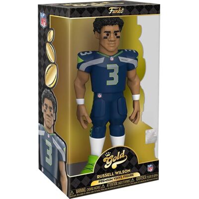 Figurina in Vinile Funko Gold Russell Wilson Seahawks - Collezionabile NFL Figurina in Vinile Funko Gold Russell Wilson Seahawks - Collezionabile NFL