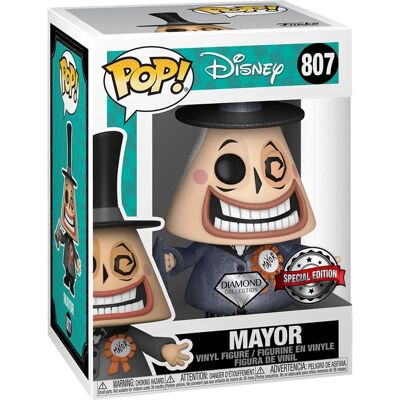 Funko Pop Sindaco Megafono US Glitter Diamante Chase - Nightmare Before Christmas Funko Pop Sindaco Megafono US Glitter Diamante Chase - Nightmare Before Christmas