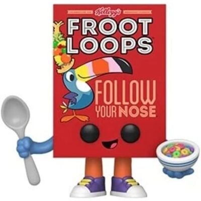 Kelloggs Froot Loops Scatola di Cereali - Scatola di Cereali Kelloggs Froot Loops Scatola di Cereali - Scatola di Cereali