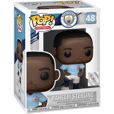 Funko Pop! Fútbol: Manchester City - Raheem Sterling N°48 Funko Pop! Fútbol: Manchester City - Raheem Sterling N°48