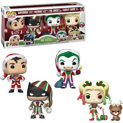 Funko Pop DC Comics Świąteczny 4szt - Figury Winylowe - Seria Pop! Heroes Funko Pop DC Comics Świąteczny 4szt - Figury Winylowe - Seria Pop! Heroes