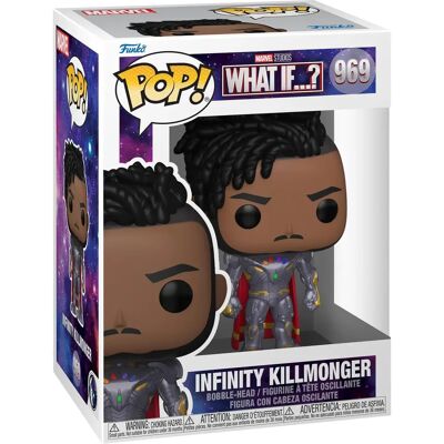 Funko Pop! Marvel: ¿Qué pasaría si – Gamora - ¿Qué...? Pantera Negra - Infinity Killmonger Funko Pop! Marvel: ¿Qué pasaría si – Gamora - ¿Qué...? Pantera Negra - Infinity Killmonger