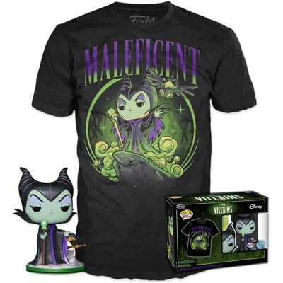 Funko Disney Pop! & Tee Figurine en Vinyle et T-Shirt - Villains Disney - Publicité Funko Disney Pop! & Tee Figurine en Vinyle et T-Shirt - Villains Disney - Publicité