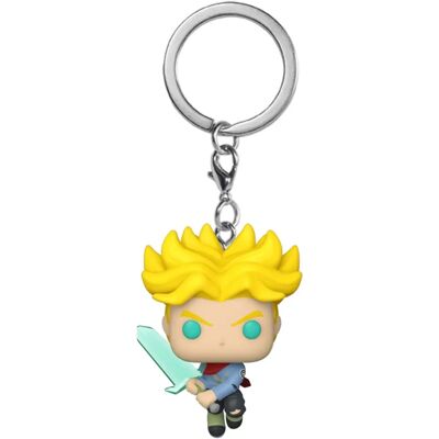 Funko Pocket POP Porte-clés Dragon Ball Super Saiyan Trunks avec Épée - Publicité Funko Pocket POP Porte-clés Dragon Ball Super Saiyan Trunks avec Épée - Publicité