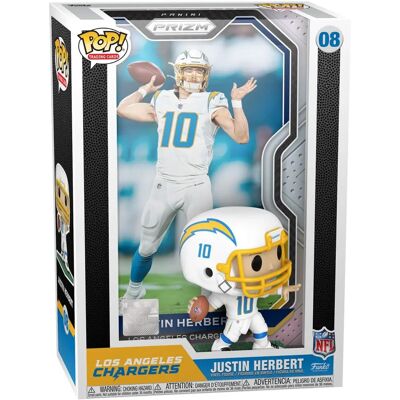 Funko Justin Herbert Cartão de Coleção NFL POP! - Los Angeles Chargers Funko Justin Herbert Cartão de Coleção NFL POP! - Los Angeles Chargers
