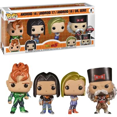 Funko Android 16-18 Gero 4-pack - Dragon Ball Z figurer Funko Android 16-18 Gero 4-pack - Dragon Ball Z figurer