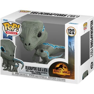 Funko Pop! Películas Jurassic World: Dominion - Velociraptores Blue y Beta Funko Pop! Películas Jurassic World: Dominion - Velociraptores Blue y Beta