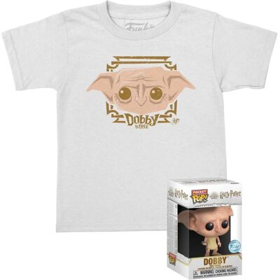 Ensemble T-shirt et Figurine en Vinyle Dobby Harry Potter pour Enfants - Publicité Ensemble T-shirt et Figurine en Vinyle Dobby Harry Potter pour Enfants - Publicité