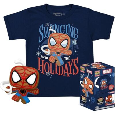 Funko Marvel Gingerbread Spider-Man Kids T-Shirt - Official Funko Marvel Gingerbread Spider-Man Kids T-Shirt - Official