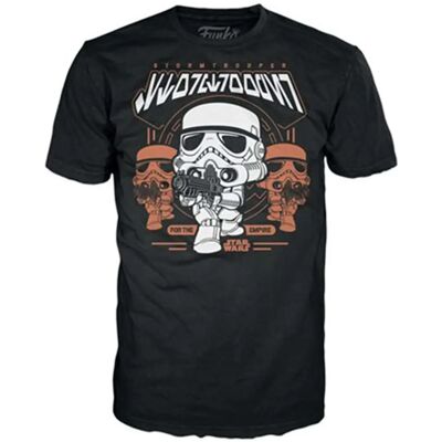 Funko Pop! & TEE: Star Wars - Stormtrooper Chromowy Srebrny - Odzież i kolekcje Funko Pop! & TEE: Star Wars - Stormtrooper Chromowy Srebrny - Odzież i kolekcje