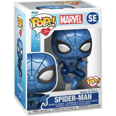 Funko Pops! Con uno Scopo (Fondazione Make-A-Wish) - Marvel Spider-Man (Metallic) Funko Pops! Con uno Scopo (Fondazione Make-A-Wish) - Marvel Spider-Man (Metallic)
