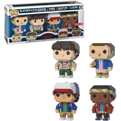 Funko Pop Stranger Things 8 Bit Pack de 4 - Figuras d'action - Publicité Funko Pop Stranger Things 8 Bit Pack de 4 - Figuras d'action - Publicité
