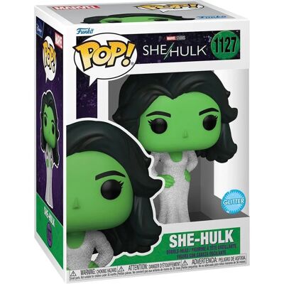 Funko She-Hulk - Modell #1127 - Glitzer Kleid - Vinyl Figur Funko She-Hulk - Modell #1127 - Glitzer Kleid - Vinyl Figur