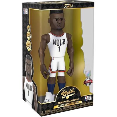 Funko Zion Williamson Pelicans Oro 12" Figura in Vinile - Collezione NBA Funko Zion Williamson Pelicans Oro 12" Figura in Vinile - Collezione NBA