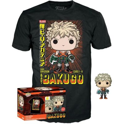 Funko Katsuki Bakugo Vinylfigur & T-Shirt-Set - My Hero Academia Funko Katsuki Bakugo Vinylfigur & T-Shirt-Set - My Hero Academia