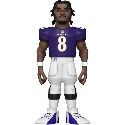 FUNKO GOLD 12 NFL Ravens Lamar Jackson Figura in Vinile - Collezionabili FUNKO GOLD 12 NFL Ravens Lamar Jackson Figura in Vinile - Collezionabili