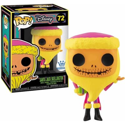 Funko Santa Jack Skellington Černé Světlo - Nightmare Before Christmas Funko Santa Jack Skellington Černé Světlo - Nightmare Before Christmas