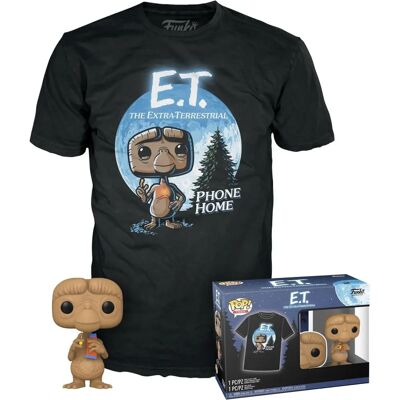 Funko Pop! E.T. et T-shirt - 40e anniversaire - Publicité Funko Pop! E.T. et T-shirt - 40e anniversaire - Publicité