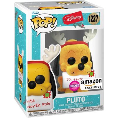 Funko POP! Pluto Vacanze Flocked Disney Vinyl Collezionabile - 9,6cm Funko POP! Pluto Vacanze Flocked Disney Vinyl Collezionabile - 9,6cm