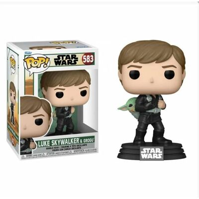 Funko Pop! Star Wars - Luke Skywalker e Grogu 583 Funko Pop! Star Wars - Luke Skywalker e Grogu 583