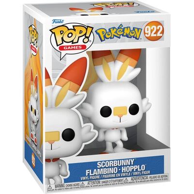 Funko Pop! Juegos: Pokémon - Scorbunny N°922 Funko Pop! Juegos: Pokémon - Scorbunny N°922