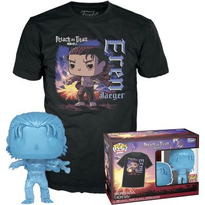 Funko Pop! Attack on Titan Eren - Vinylfiguuri ja T-paita Funko Pop! Attack on Titan Eren - Vinylfiguuri ja T-paita