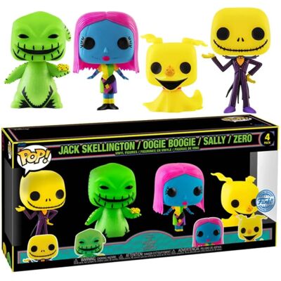 Funko Disney Pesadilla Antes de Navidad Pack de 4 - Jack Skellington, Oogie Boogie, Sally, Zero Funko Disney Pesadilla Antes de Navidad Pack de 4 - Jack Skellington, Oogie Boogie, Sally, Zero