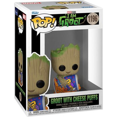 Funko Pop! Marvel Studios I Am Groot - Groot con bolas de queso N°1196 Funko Pop! Marvel Studios I Am Groot - Groot con bolas de queso N°1196