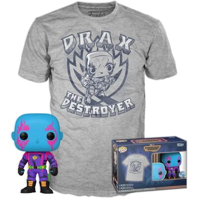 Funko Pop! & T-Shirt Drax (Blacklight) - Guardians Of The Galaxy Vol. 3 Funko Pop! & T-Shirt Drax (Blacklight) - Guardians Of The Galaxy Vol. 3