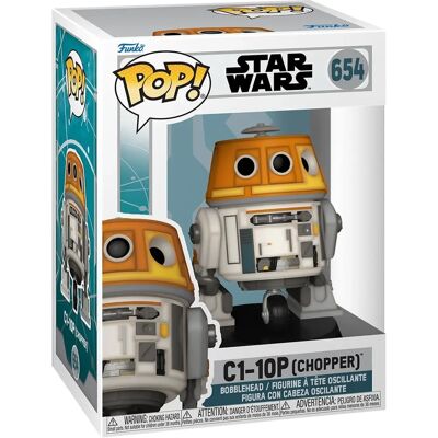 Funko Pop! Star Wars: Ahsoka - C1-10P (Chopper) N°654 Funko Pop! Star Wars: Ahsoka - C1-10P (Chopper) N°654