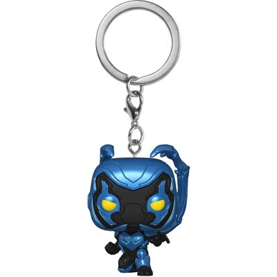 Portachiavi in vinile Funko Pop Blue Beetle - Collezionabile DC - 4 pollici Portachiavi in vinile Funko Pop Blue Beetle - Collezionabile DC - 4 pollici
