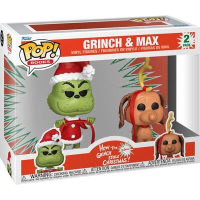 Funko Pop The Grinch & Max 2-Pack - Christmas Vinyl Figurines Funko Pop The Grinch & Max 2-Pack - Christmas Vinyl Figurines