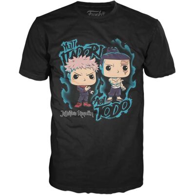 Funko Yuji & Aoi Jujutsu Kaisen T-Shirt - Schwarz, S-XL Funko Yuji & Aoi Jujutsu Kaisen T-Shirt - Schwarz, S-XL