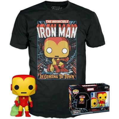 Ensemble T-Shirt Iron Man de Noël - Marvel - Publicité Ensemble T-Shirt Iron Man de Noël - Marvel - Publicité