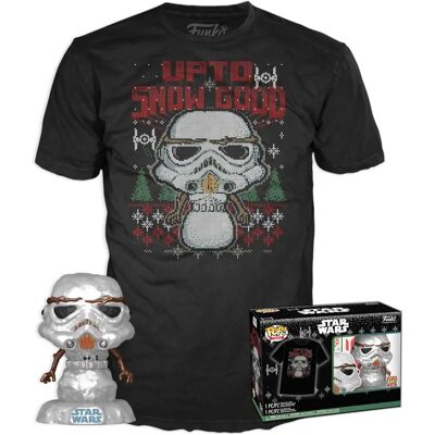 Funko Star Wars Set de Playera y Figura Stormtrooper Metálico Funko Star Wars Set de Playera y Figura Stormtrooper Metálico