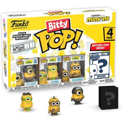Funko Bitty Pop! Minions 4-Pack - Série 1 Funko Bitty Pop! Minions 4-Pack - Série 1
