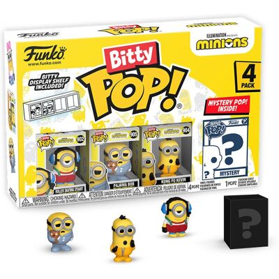 Funko Bitty Pop! Minions 4-Pack - Série 3 Funko Bitty Pop! Minions 4-Pack - Série 3
