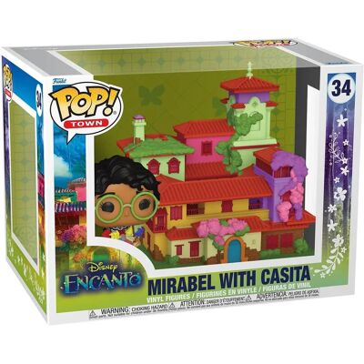 Funko Pop! Town: Disney Encanto - Mirabel Com Casita N°34 Funko Pop! Town: Disney Encanto - Mirabel Com Casita N°34