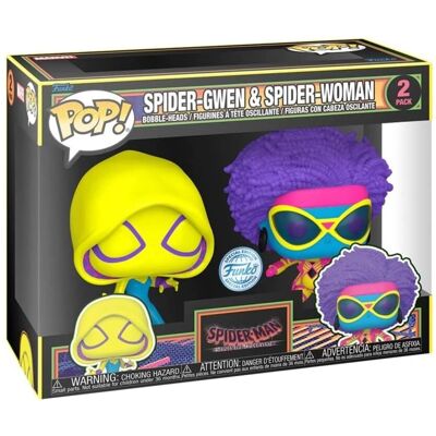 Funko Pop! 2-PACK Spider-Gwen e Spider-Woman - Spider-Man: Across The Spider-Verse Funko Pop! 2-PACK Spider-Gwen e Spider-Woman - Spider-Man: Across The Spider-Verse