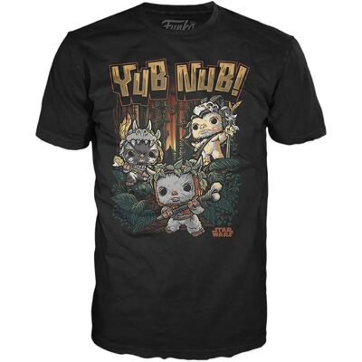 Funko Star Wars Ewok T-paita - Jedi pakoaika - Vihreä S Funko Star Wars Ewok T-paita - Jedi pakoaika - Vihreä S