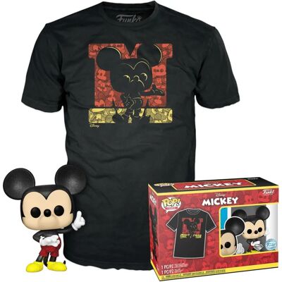 Figurine Mickey Mouse Funko Diamond & T-Shirt - Disney - Publicité Figurine Mickey Mouse Funko Diamond & T-Shirt - Disney - Publicité