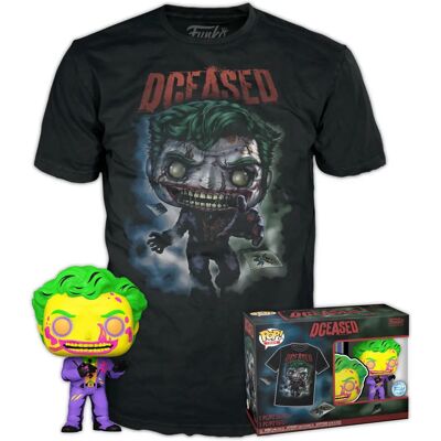 Ensemble Funko Pop! Joker & T-Shirt - Édition Black Light - Publicité Ensemble Funko Pop! Joker & T-Shirt - Édition Black Light - Publicité
